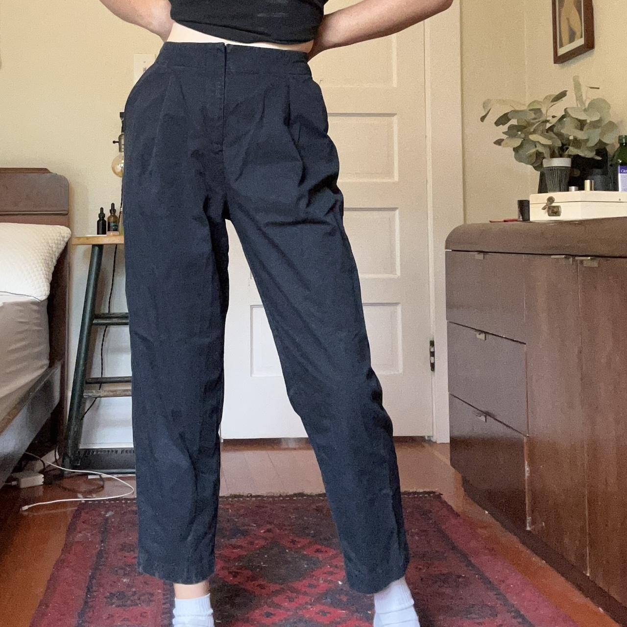 MONKI black trousers, light weight material,... - Depop