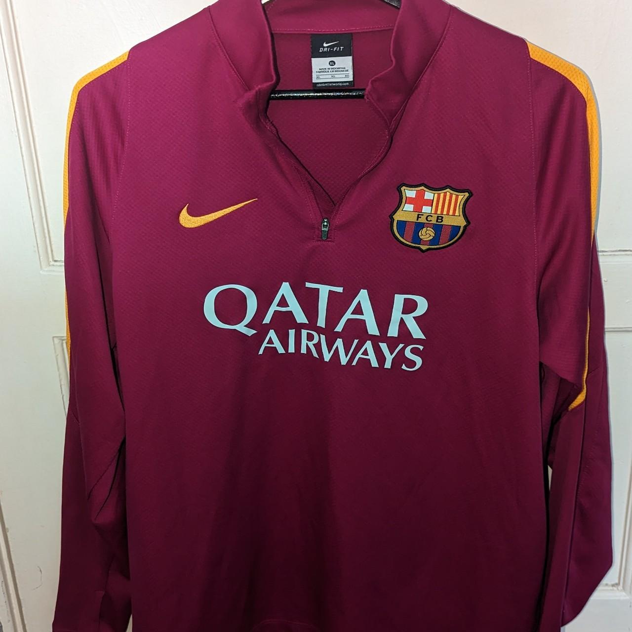 fc barcelona quarter zip