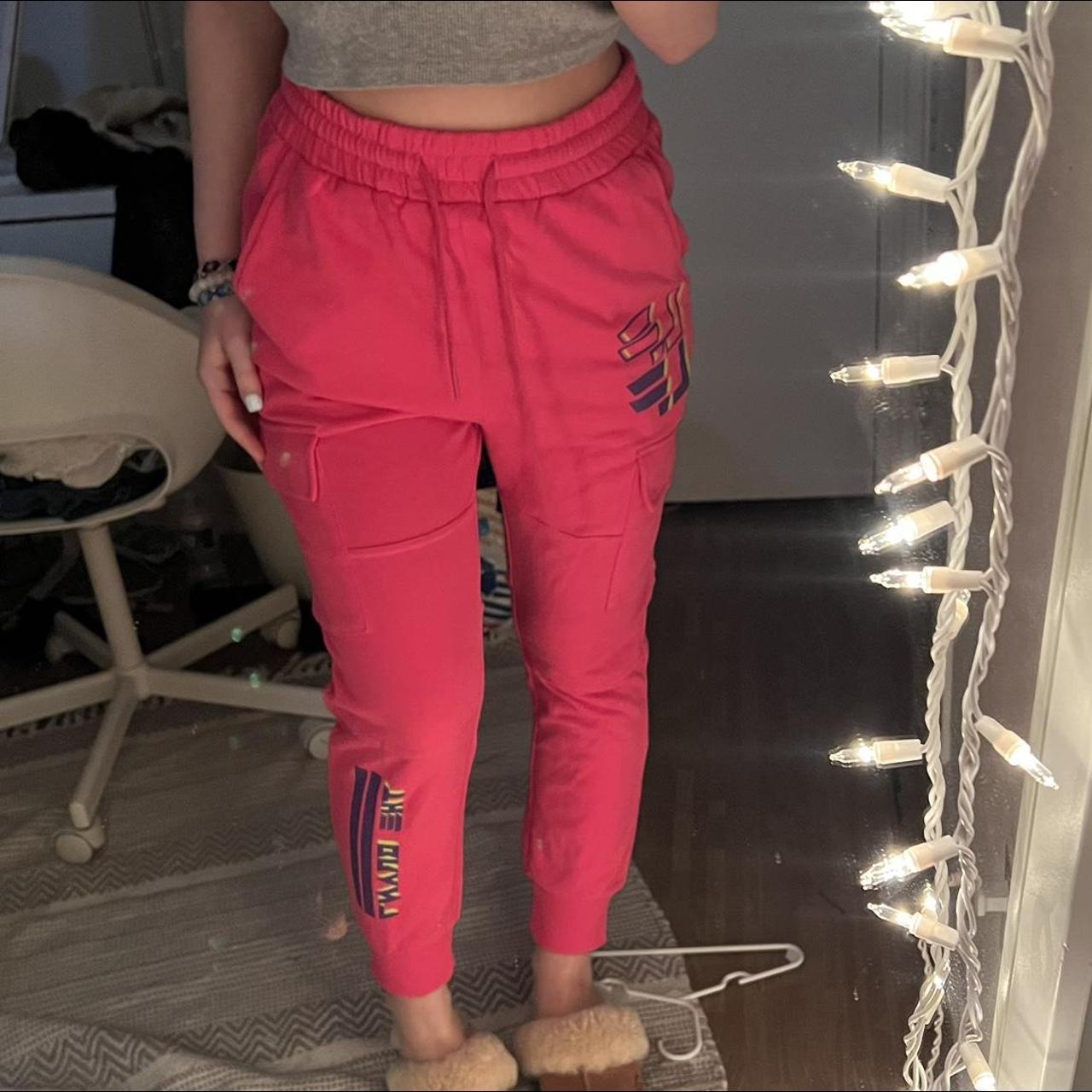 LF pink sweatpants joggers Size small - Depop