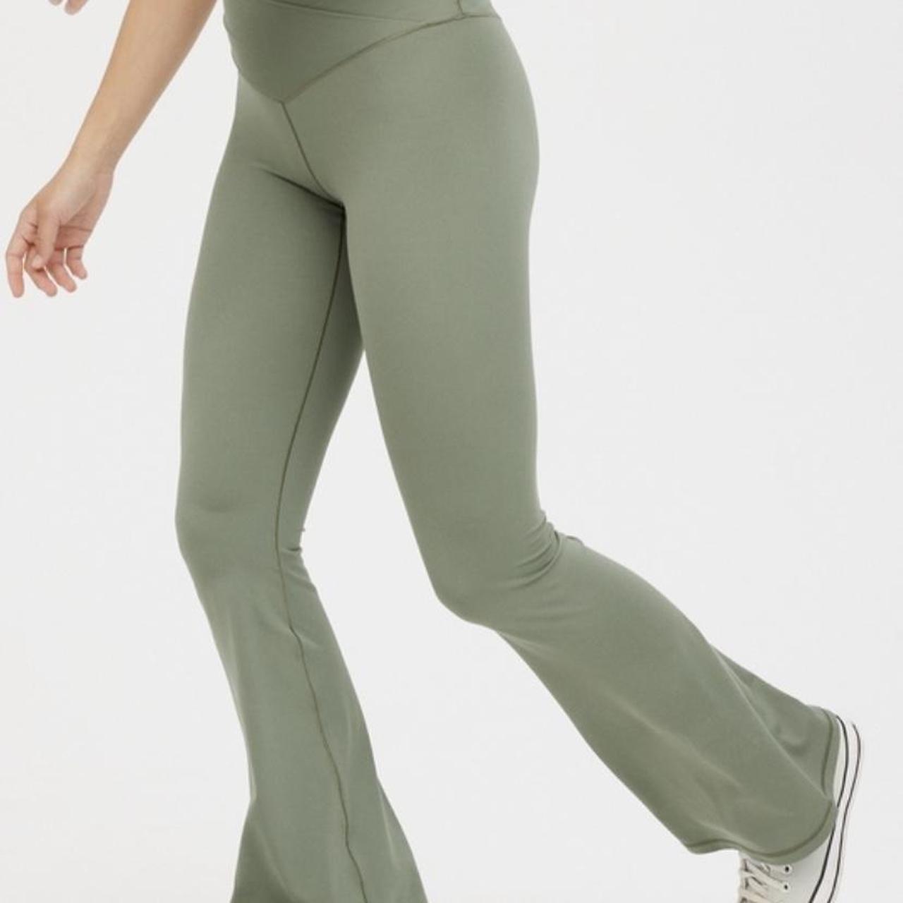 High waisted flare leggings from American Eagle... Depop