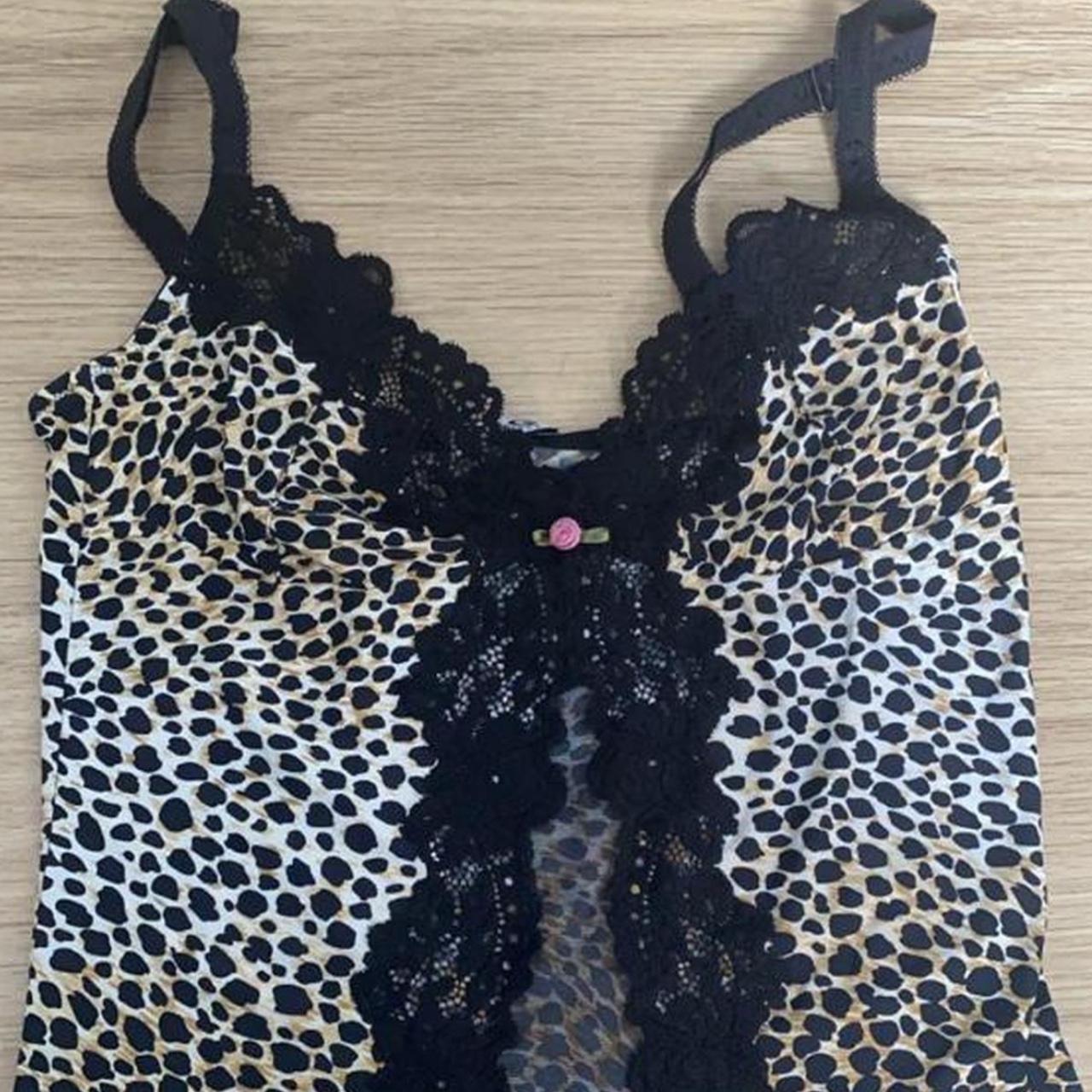 Dolce And Gabbana Dandg Leopard Print Lace Cami Depop