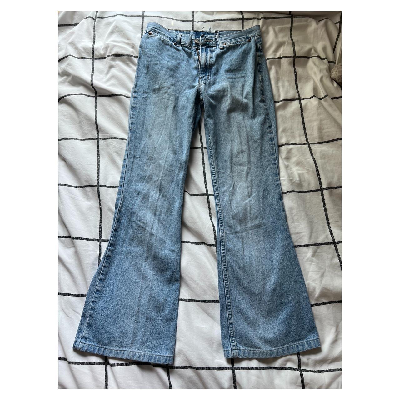 super cute vintage low rise flare jeans from lei !!... - Depop