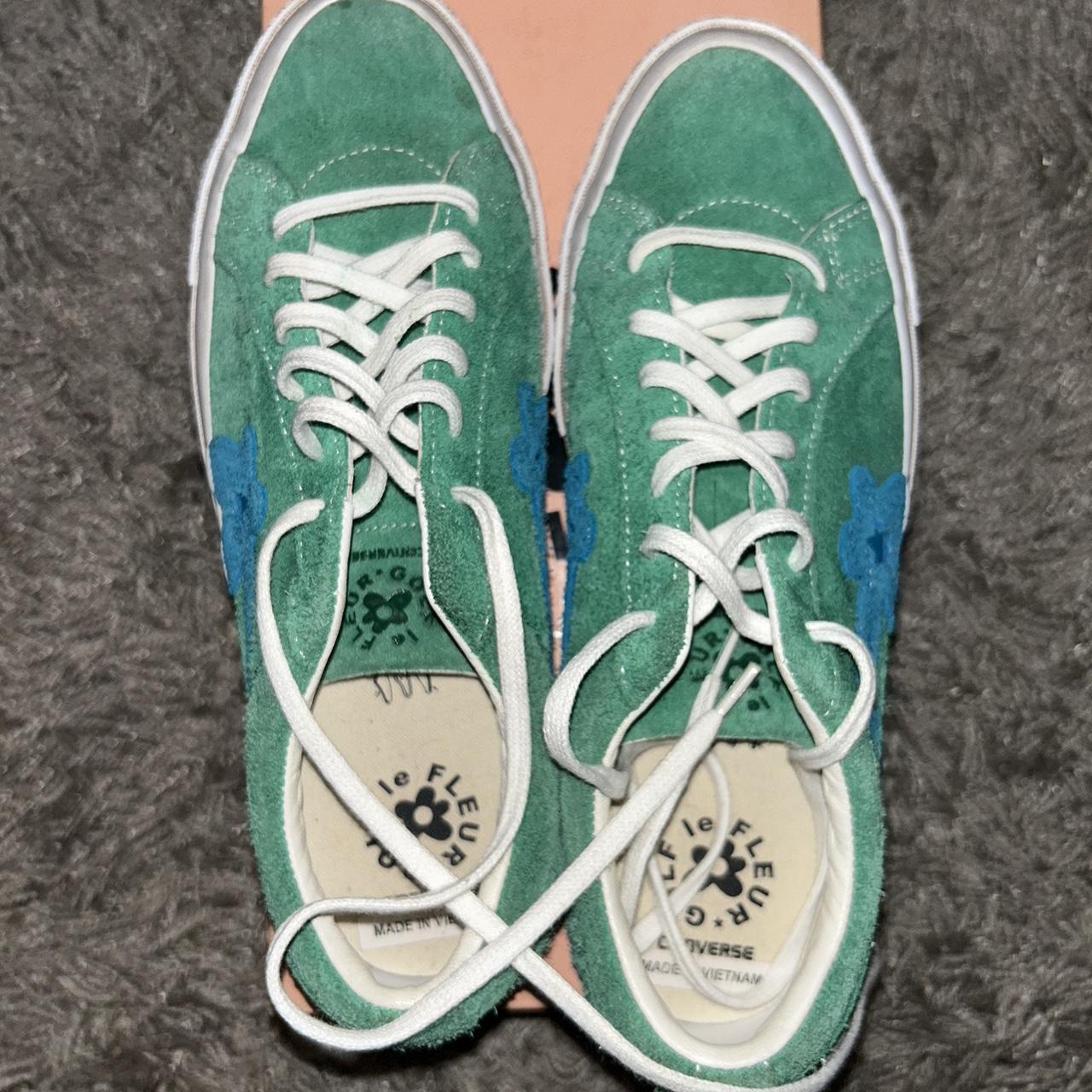 Golf Le Fleur Jolly Green Converse Size 10 like new... - Depop