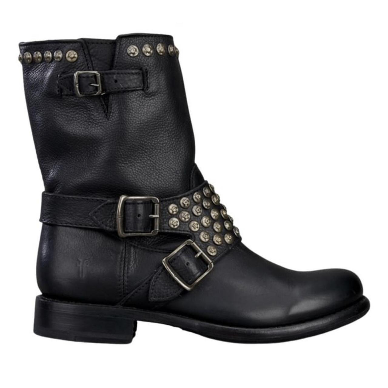 frye black boots womens