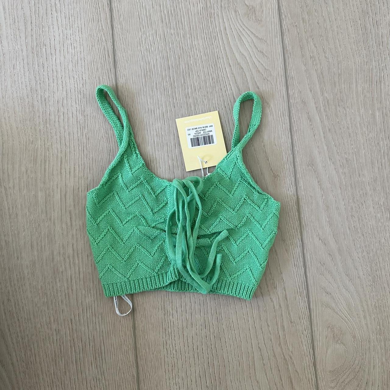 Charlie Holiday Women's Green Crop-top