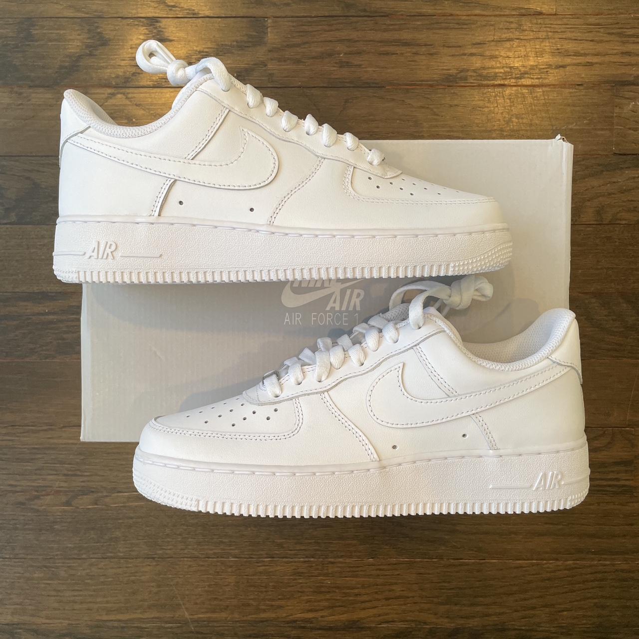 Nike Air Force 1 White New Size 7.5 Open to... - Depop