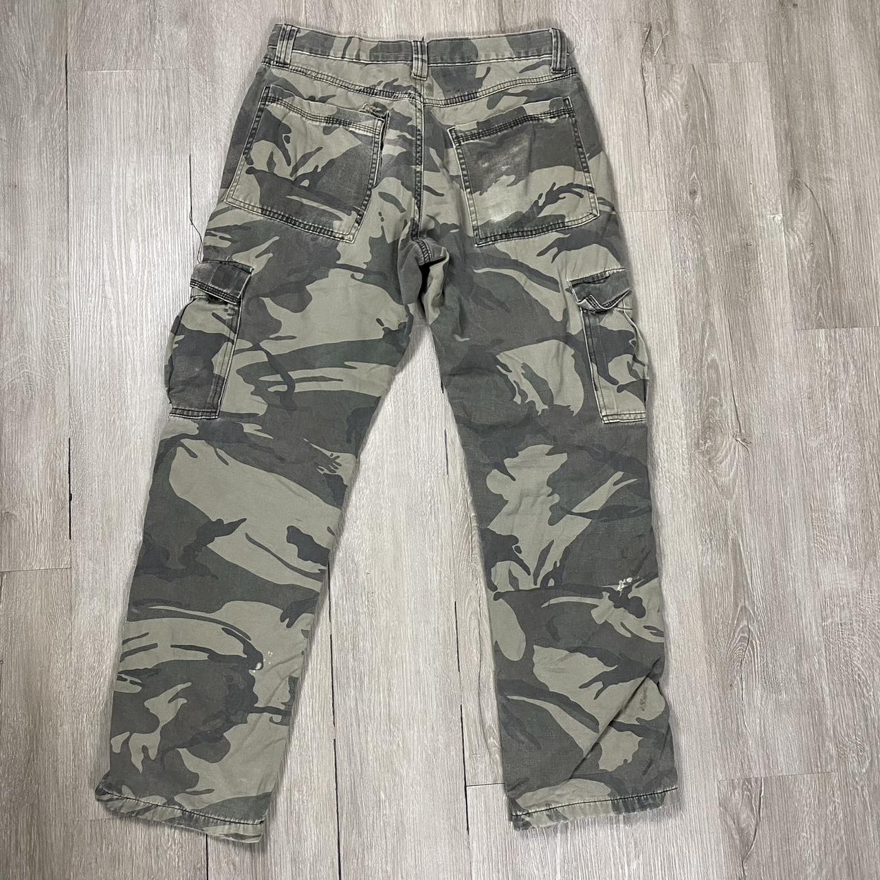 Vintage camouflage wrangler cargo pants 30x30 In... - Depop