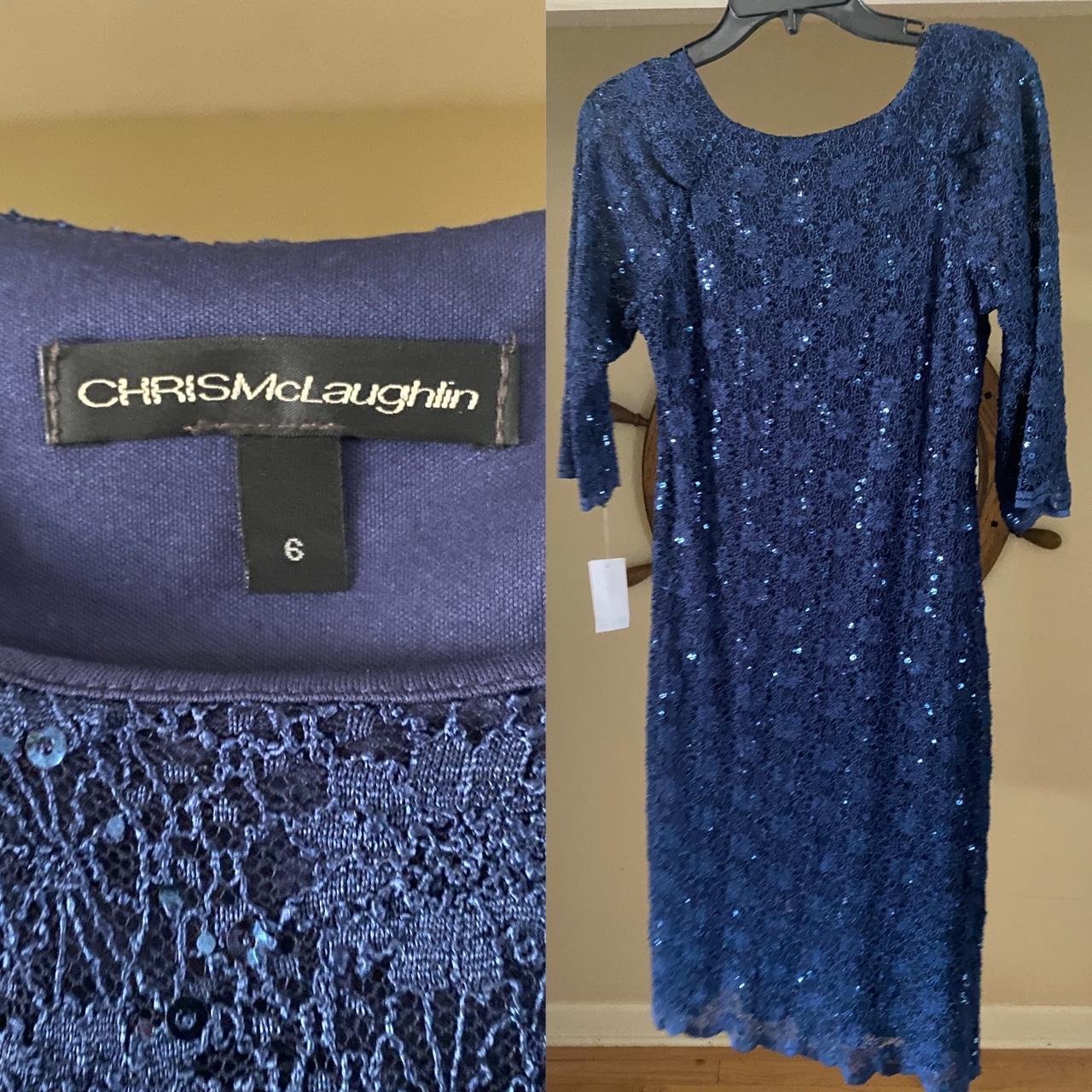 Chris McLaughlin Women's Red and Burgundy Dress