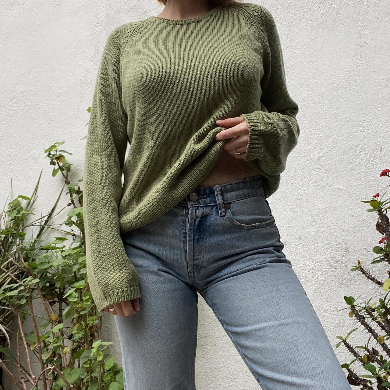 sage green nike sweater