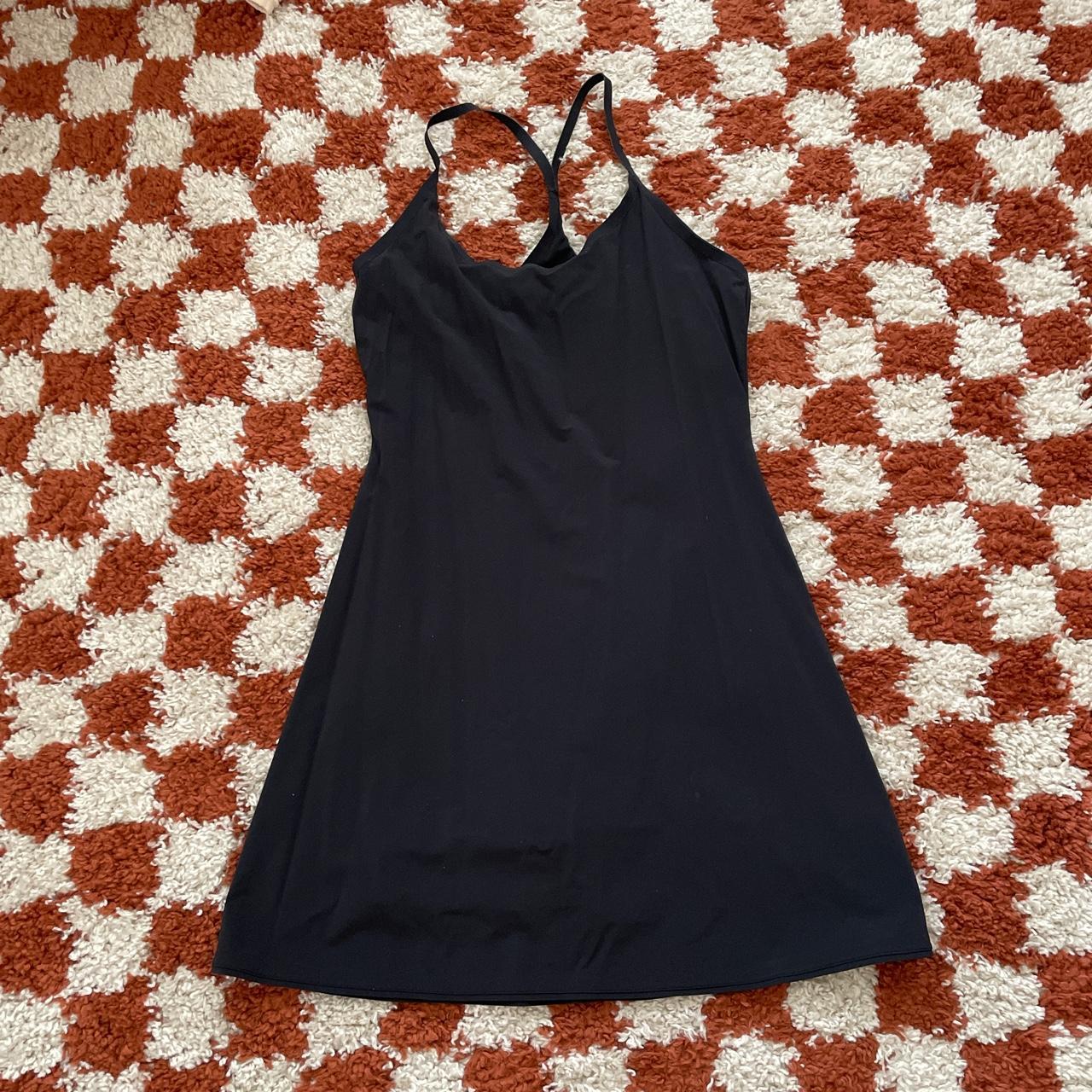 Outdoor Voices Women's Black Dress | Depop