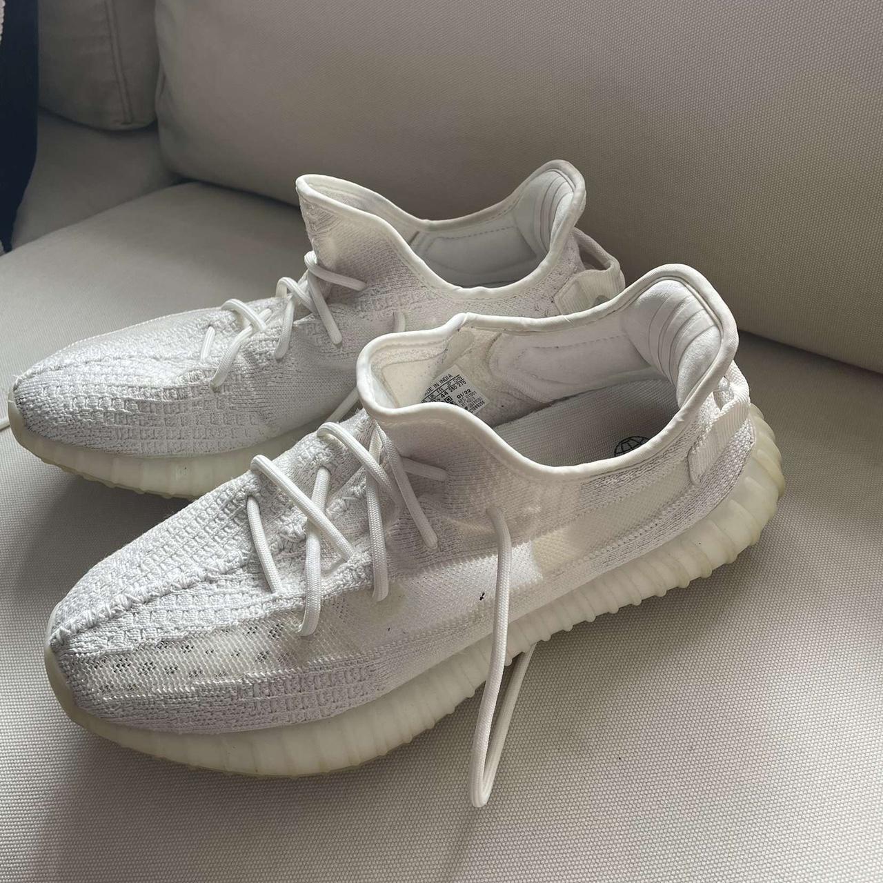 Here for sale are some all white Yeezys good... - Depop
