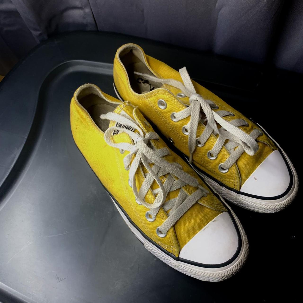 Yellow Low Top Converse Men's 5 Women's 7 #Converse... - Depop