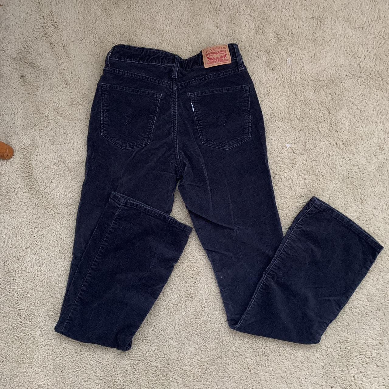 levi’s cord pants tagged size 25 dark navy color - Depop