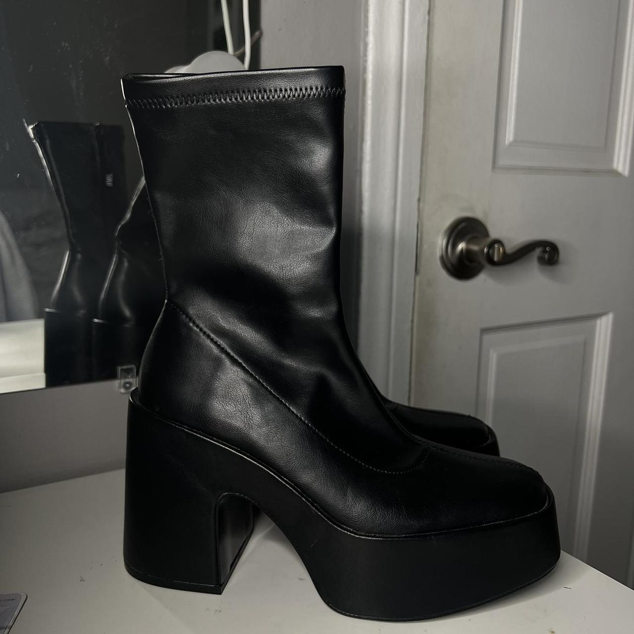 Zara Women's Black Boots | Depop