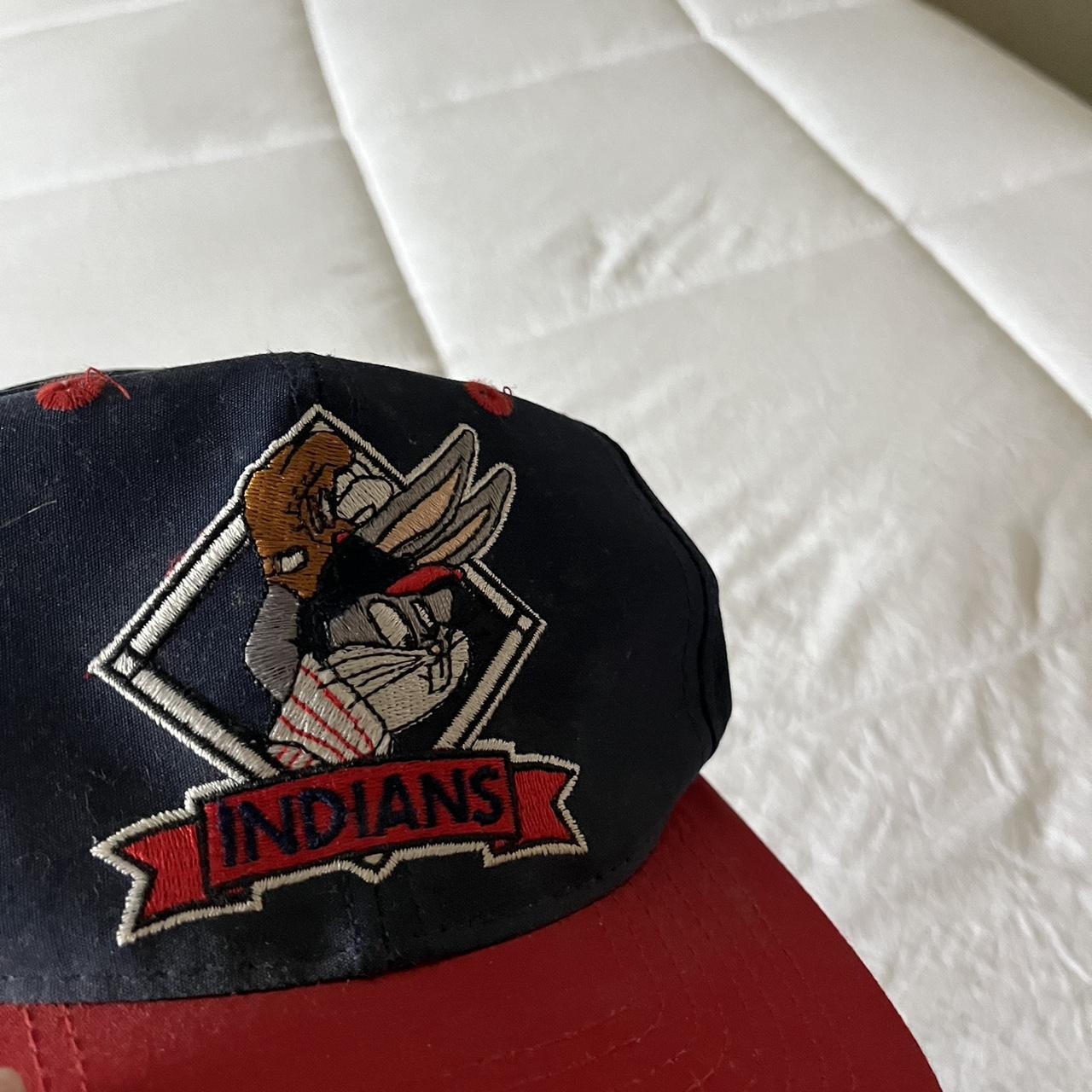 Y2K Adidas Cleveland Indians Red Hoodie Pullover - Depop