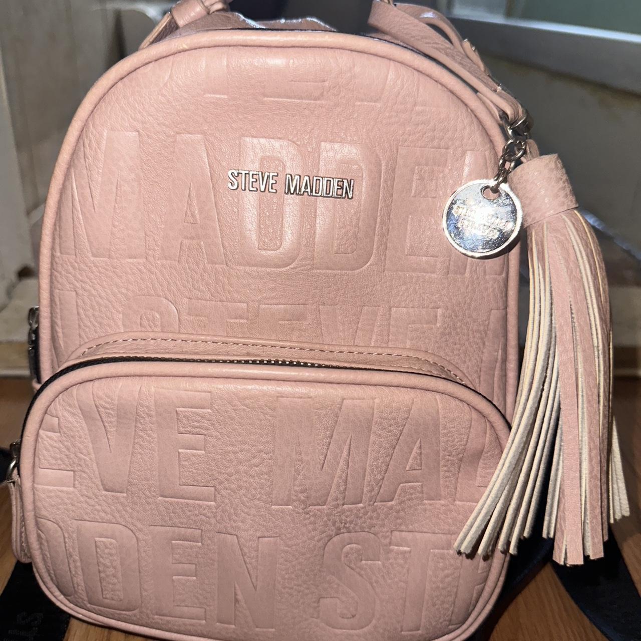 Hot Pink Steve Madden Backpack & Pouch Only used a - Depop