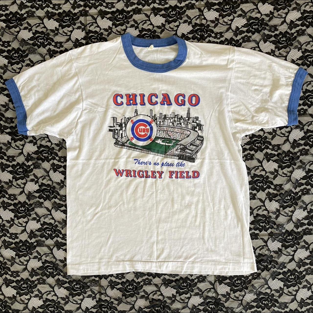 Vintage WRIGLEY FIELD Sweatshirt Chicago CUBS 80's 