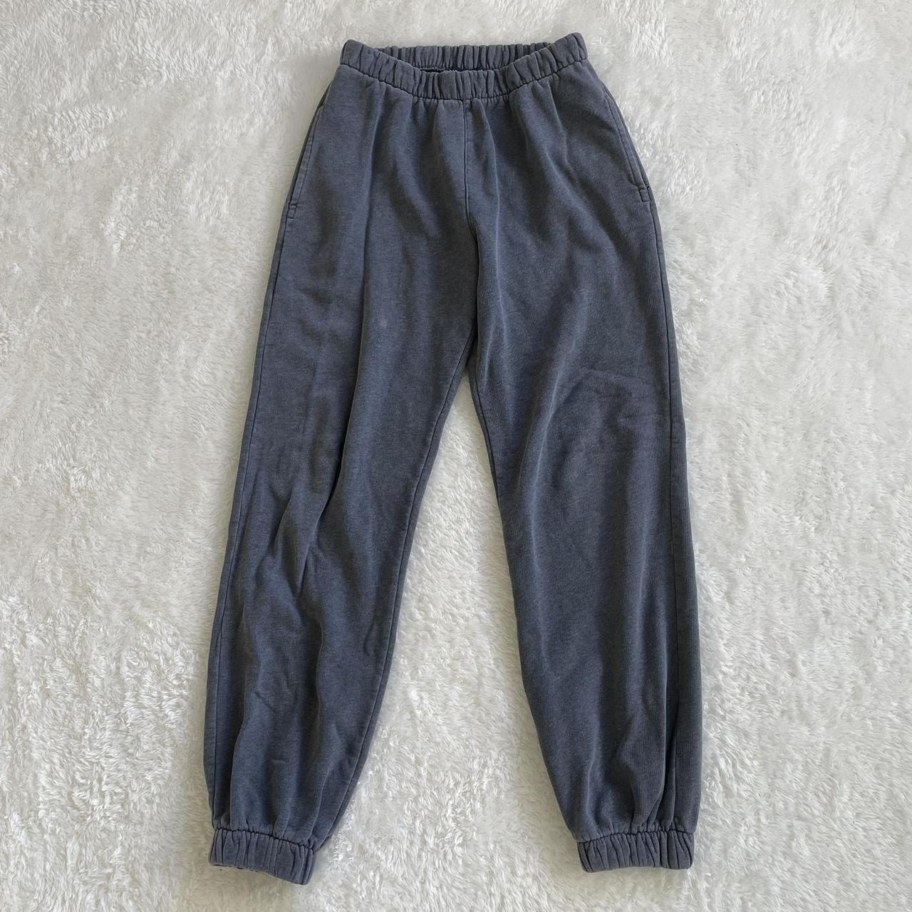 Brandy Melville Charcoal Grey Sweatpants Loungewear... Depop