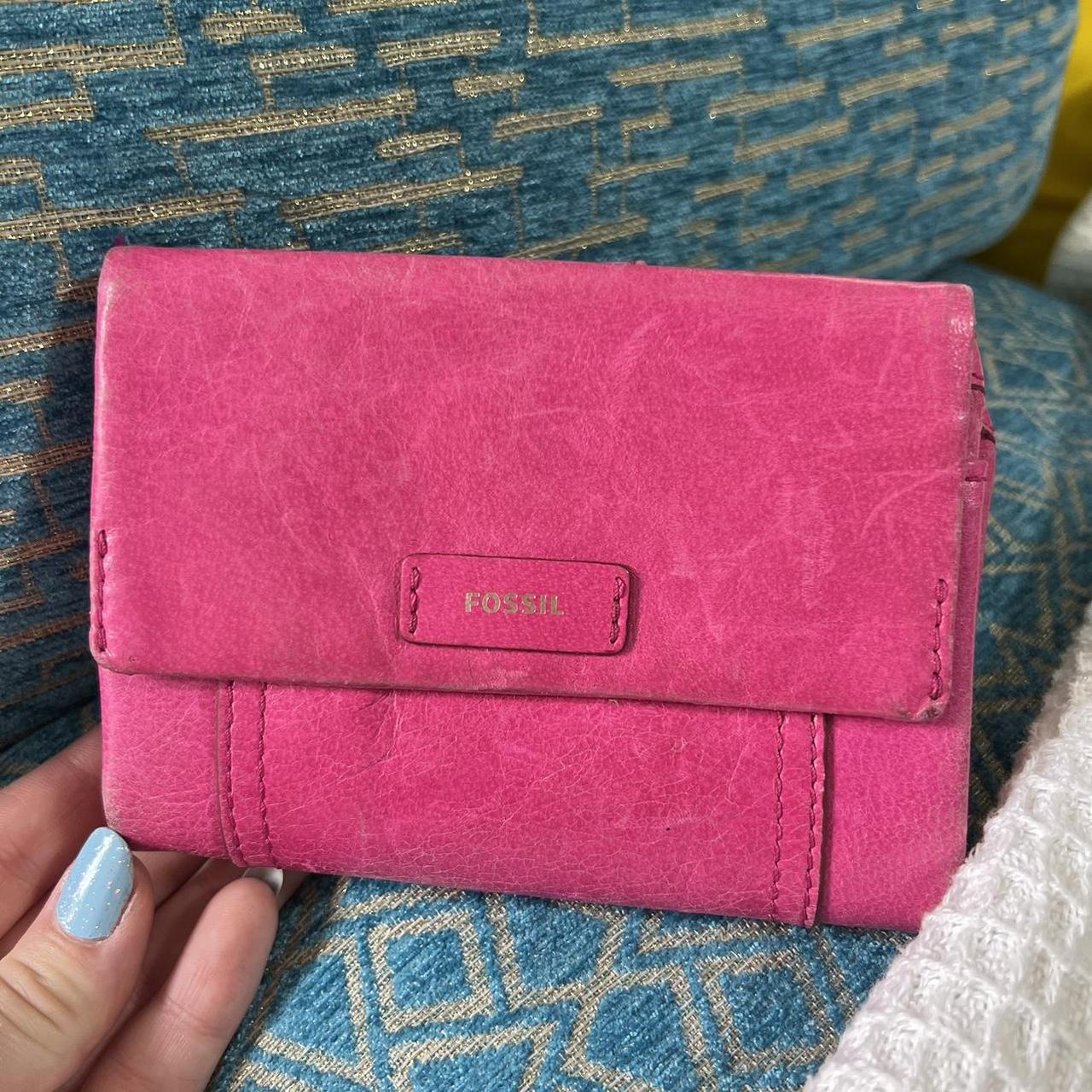 Fossil Ellis MultiFunctional hot pink Depop