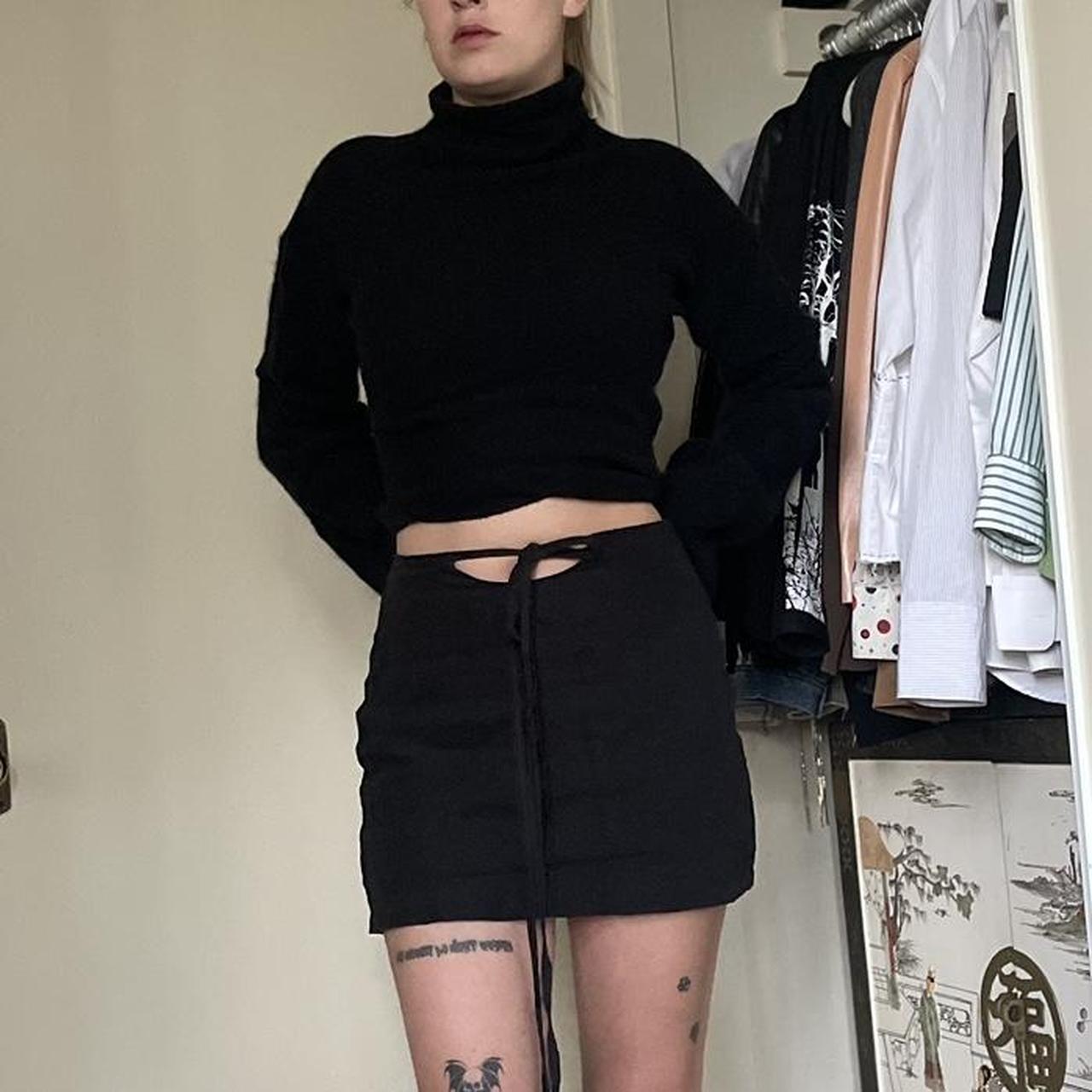 Super cute black sweater with oversized sleeves by a... - Depop