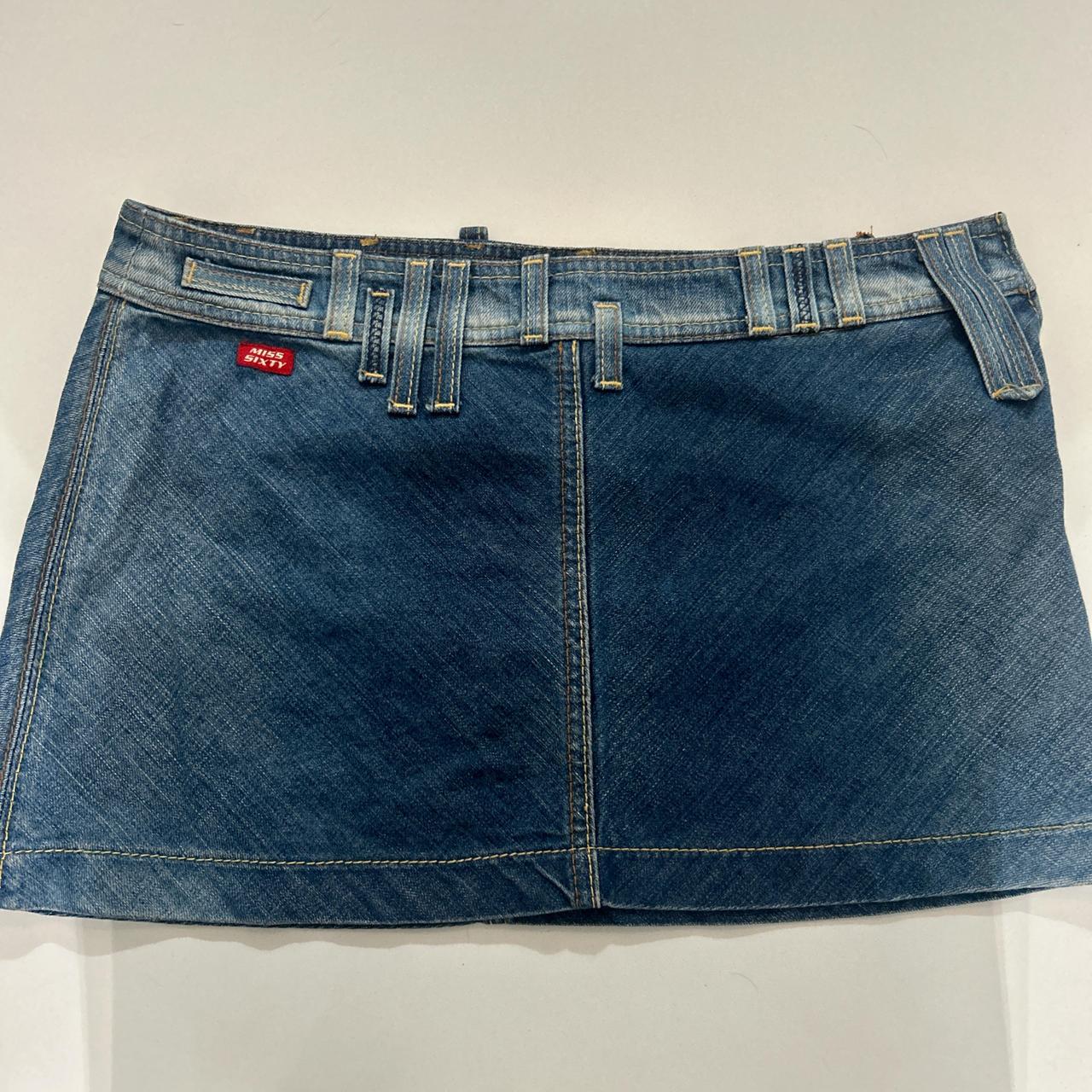 miss sixty denim skirt REPOP only worn to try... - Depop