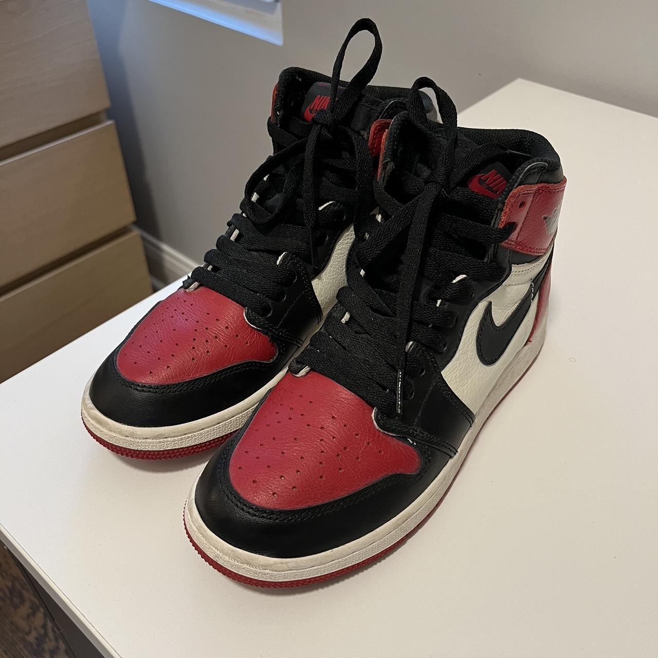 Jordan 1 Retro OG High Bred Toe 2018 Size 6 youth Depop