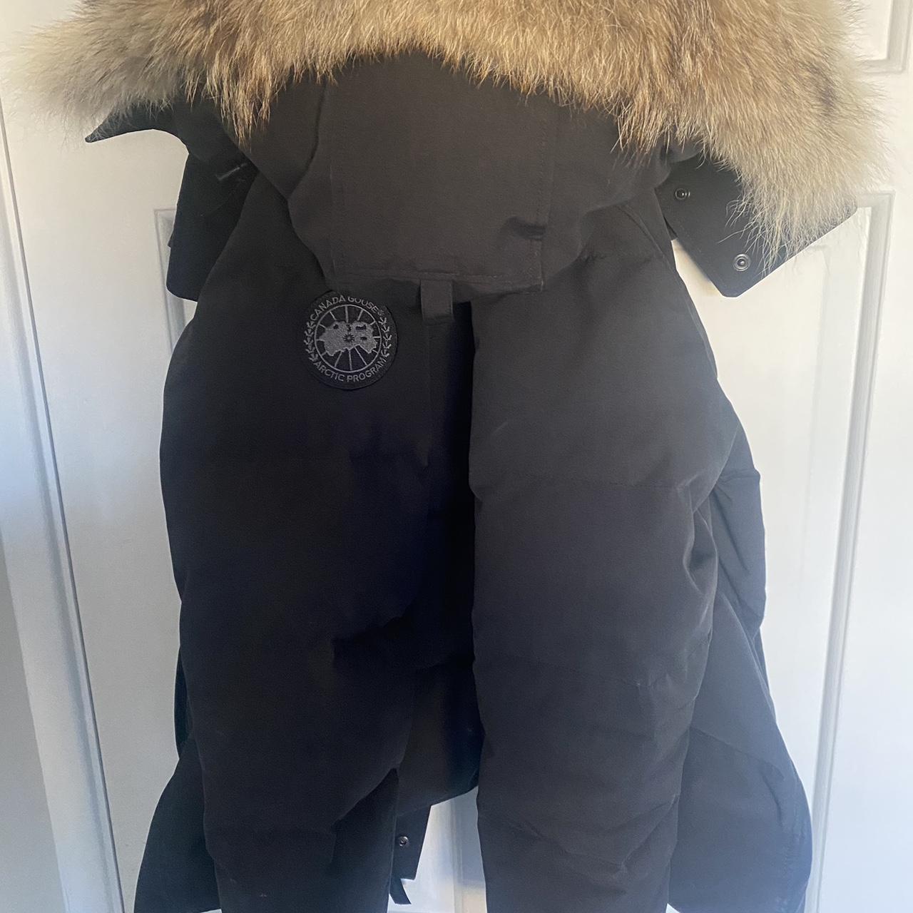 Canada goose black badge wyndham parka size s open... - Depop