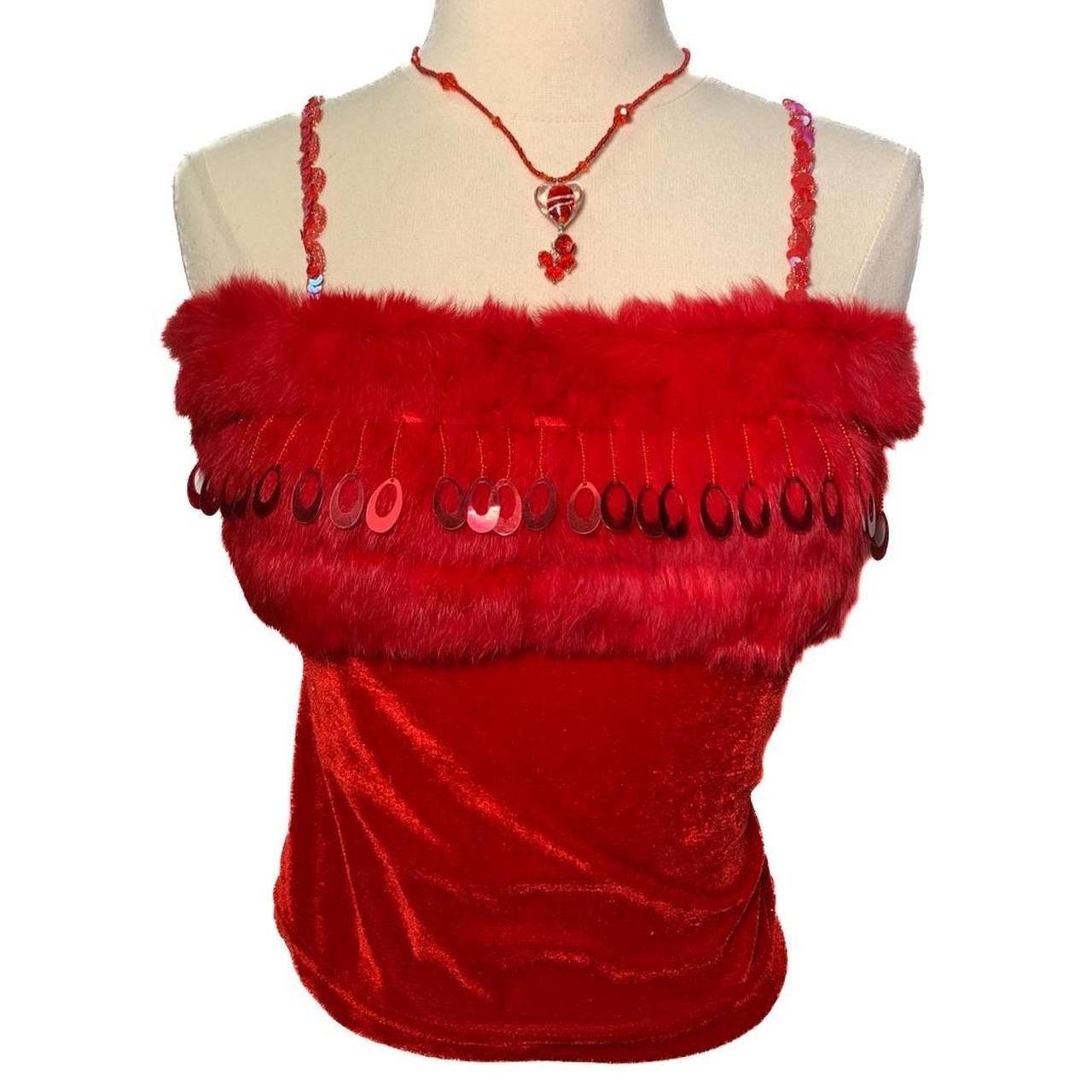 Vintage Women's Tank top - Red - S – 90s style Re… - image 1