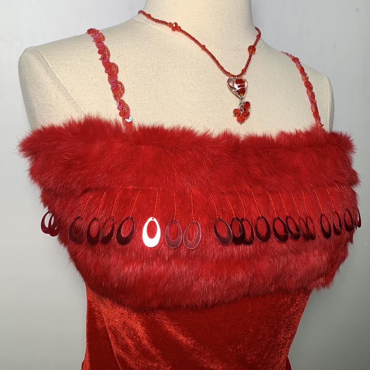 Vintage Women's Tank top - Red - S – 90s style Re… - image 2