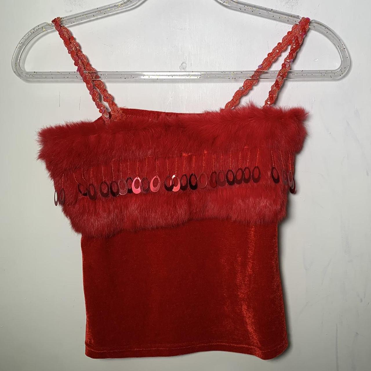 Vintage Women's Tank top - Red - S – 90s style Re… - image 7