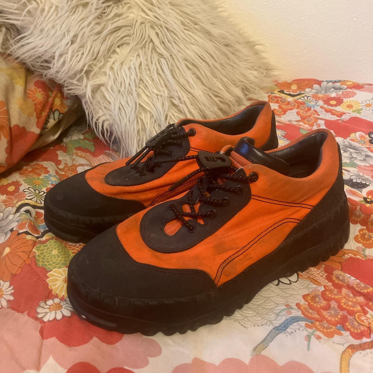 Camper x kiko kostadinov low top boots in orange... - Depop