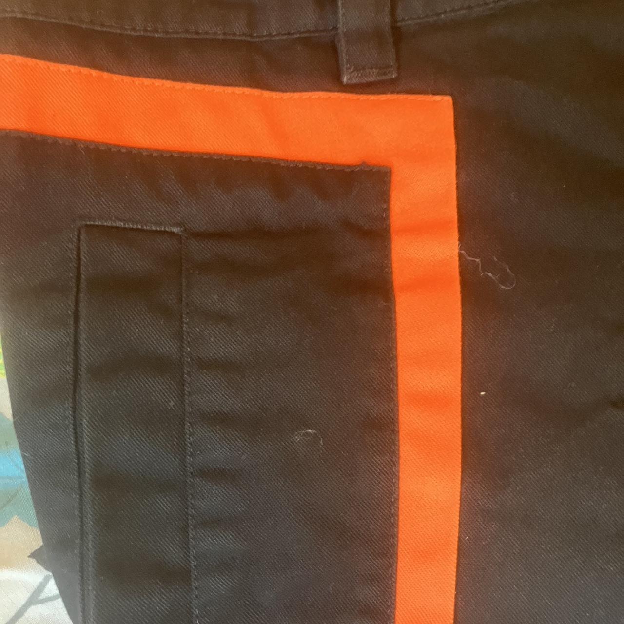 Affix Men's Black and Orange Trousers (3)