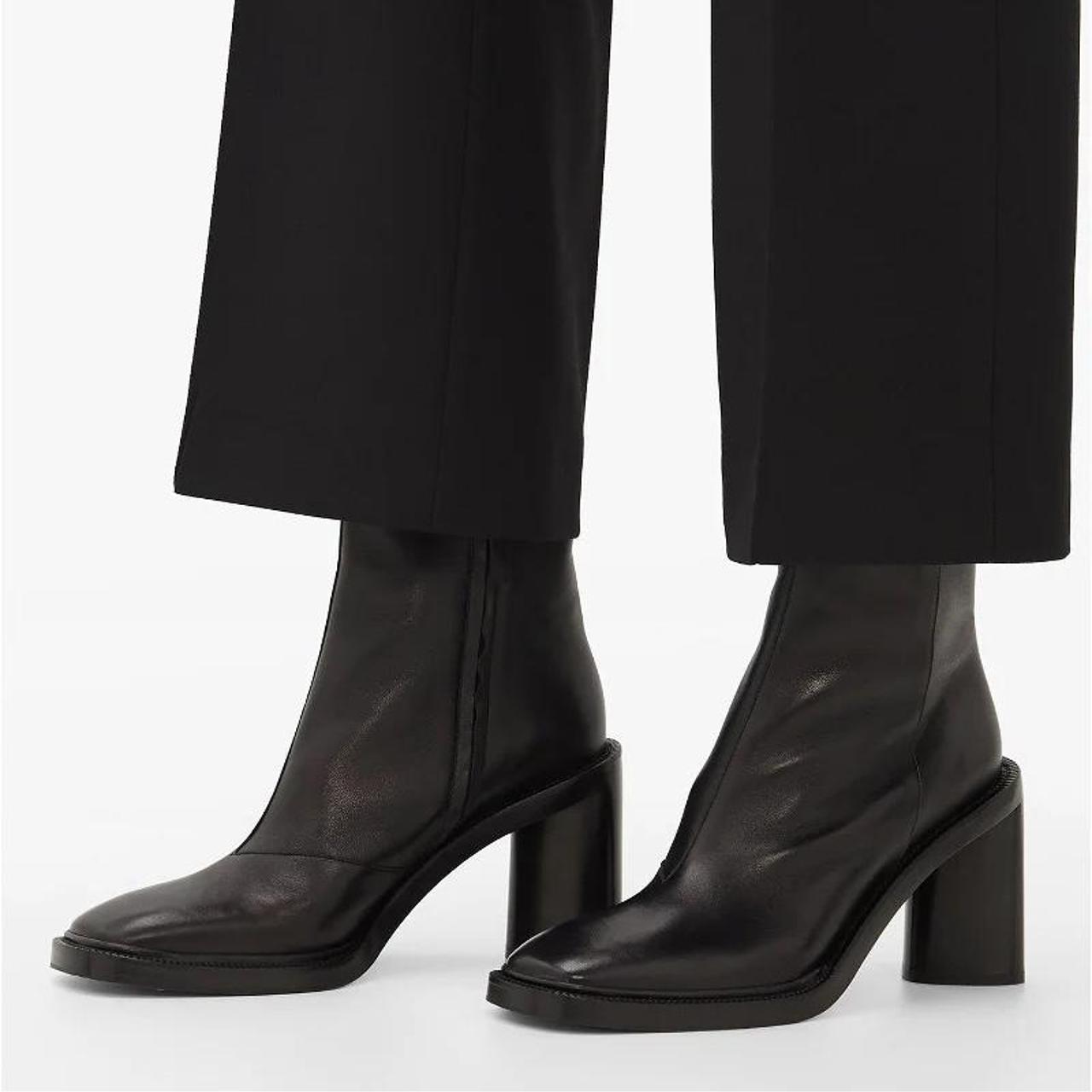 acne square toe boots