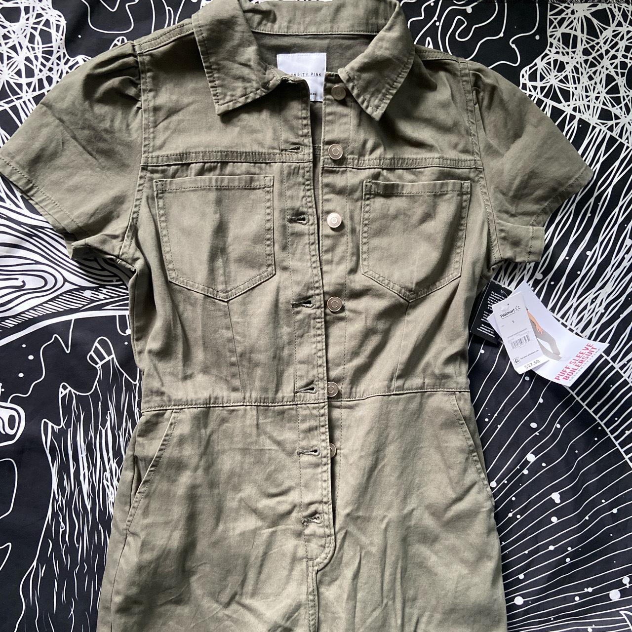 Olive green jumpsuit 🫒🦎 Size: Small Brand new with... - Depop