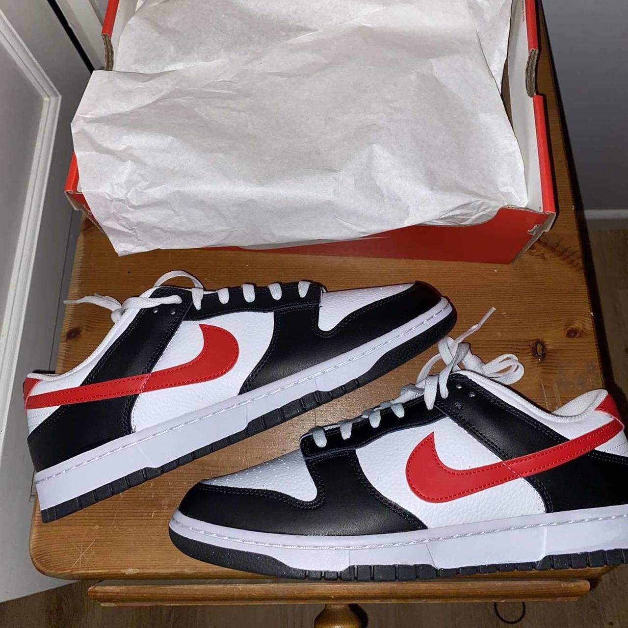 mens nike red and black