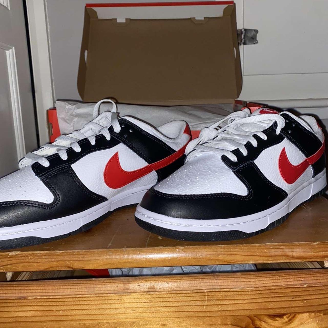 mens nike red and black