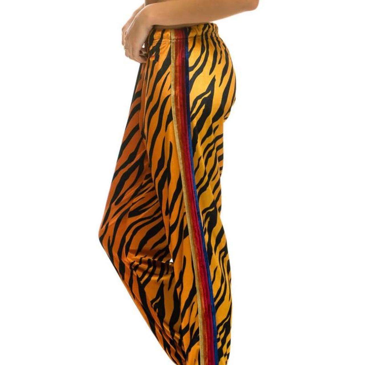Aviator Nation velvet Tiger Print sweatpants