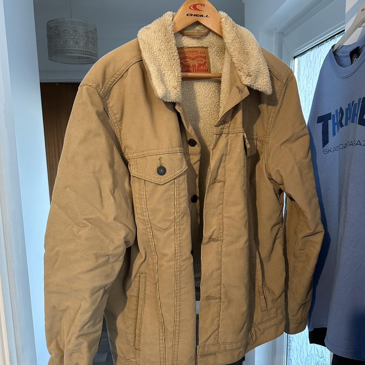 Levi’s large corduroy jacket Stain on collar but... - Depop