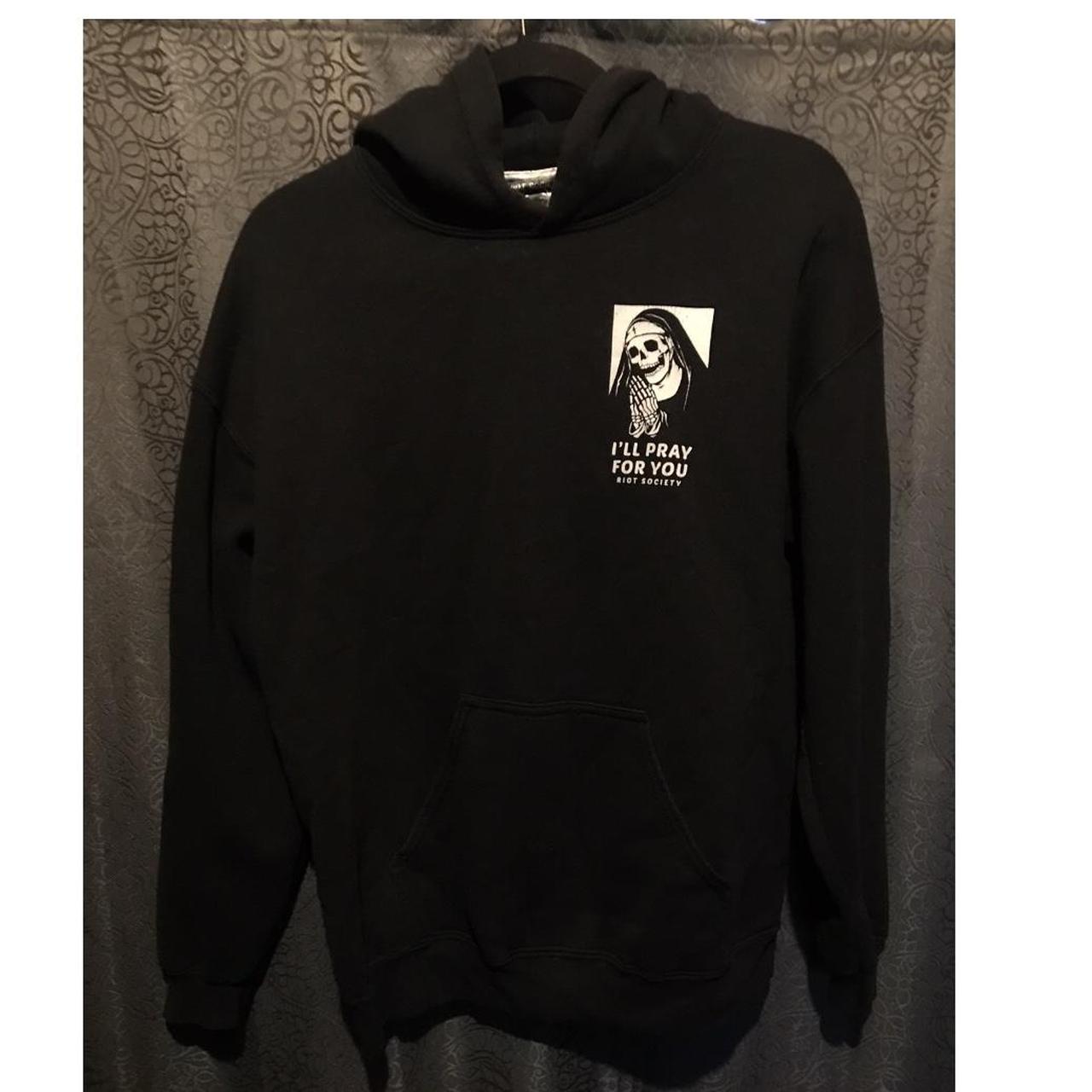 Medium black Riot Society I ll park for you nun Mens. Depop