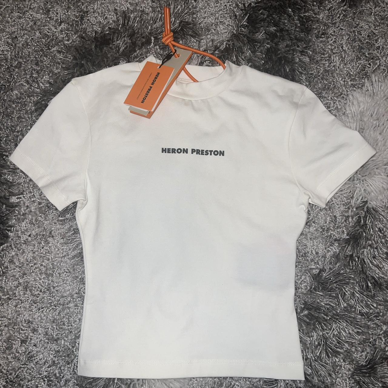 Heron Preston Cropped T-shirt With A Cropped - Depop