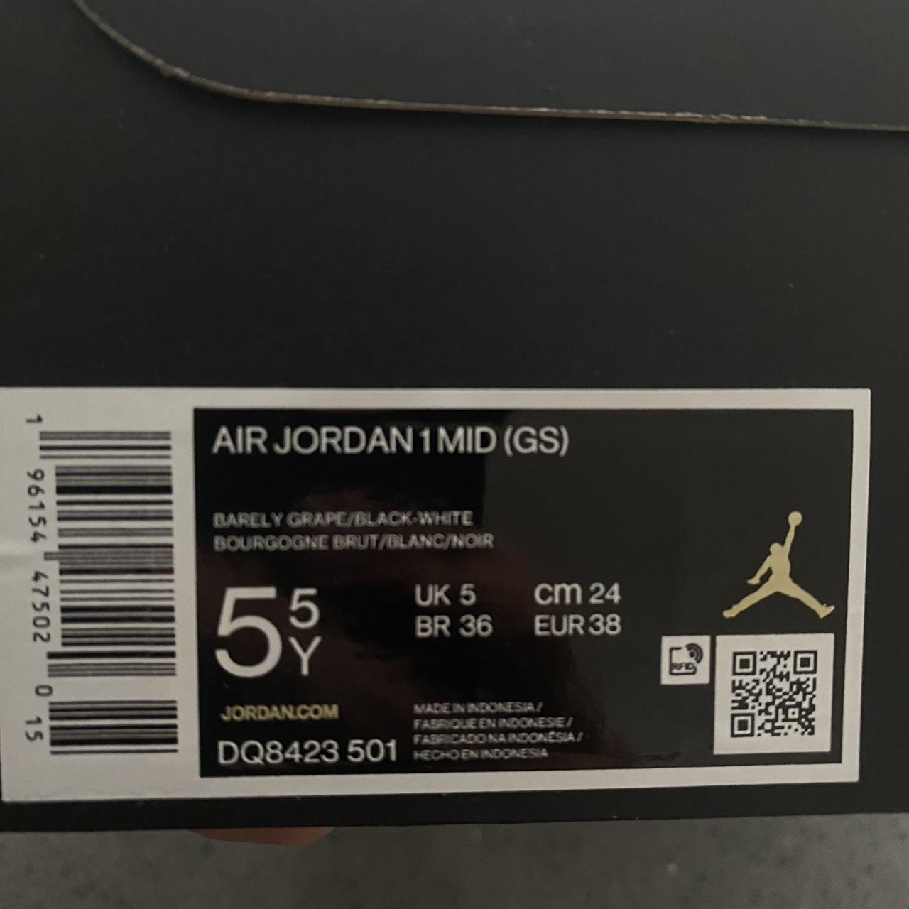 Jordan Barely Grape ???? - Size UK 5 ???�???� - Brand New - Depop