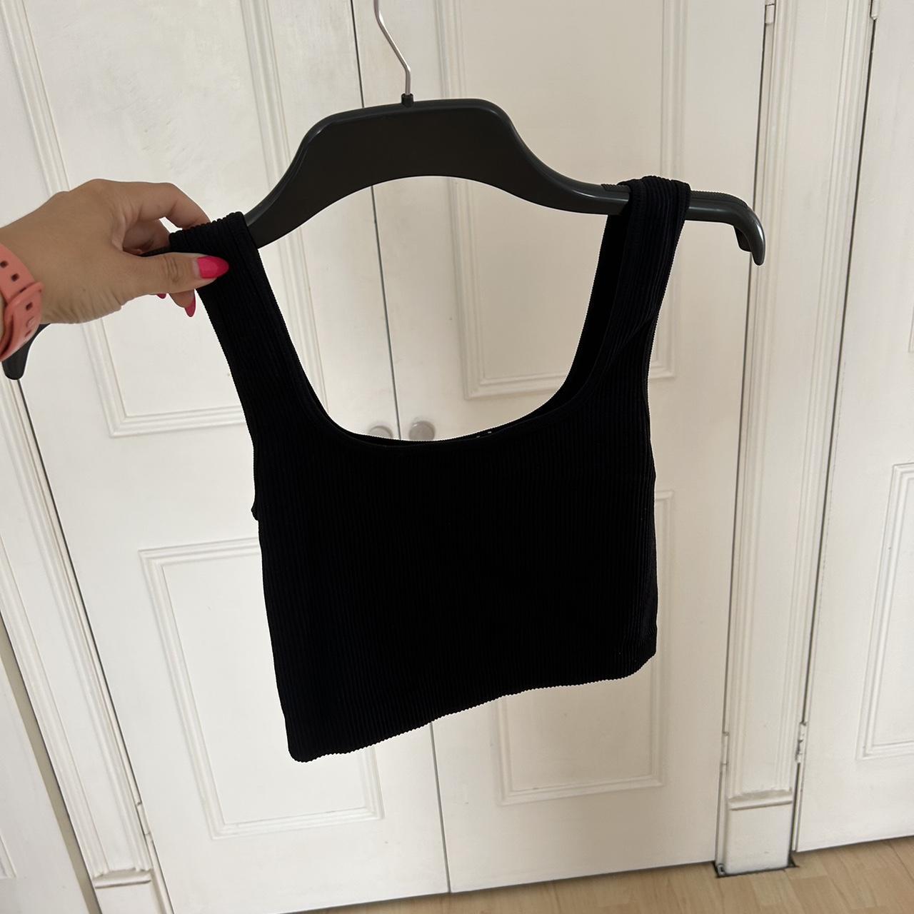 Black Zara Crop Top size XS 🖤 worn once, in... Depop