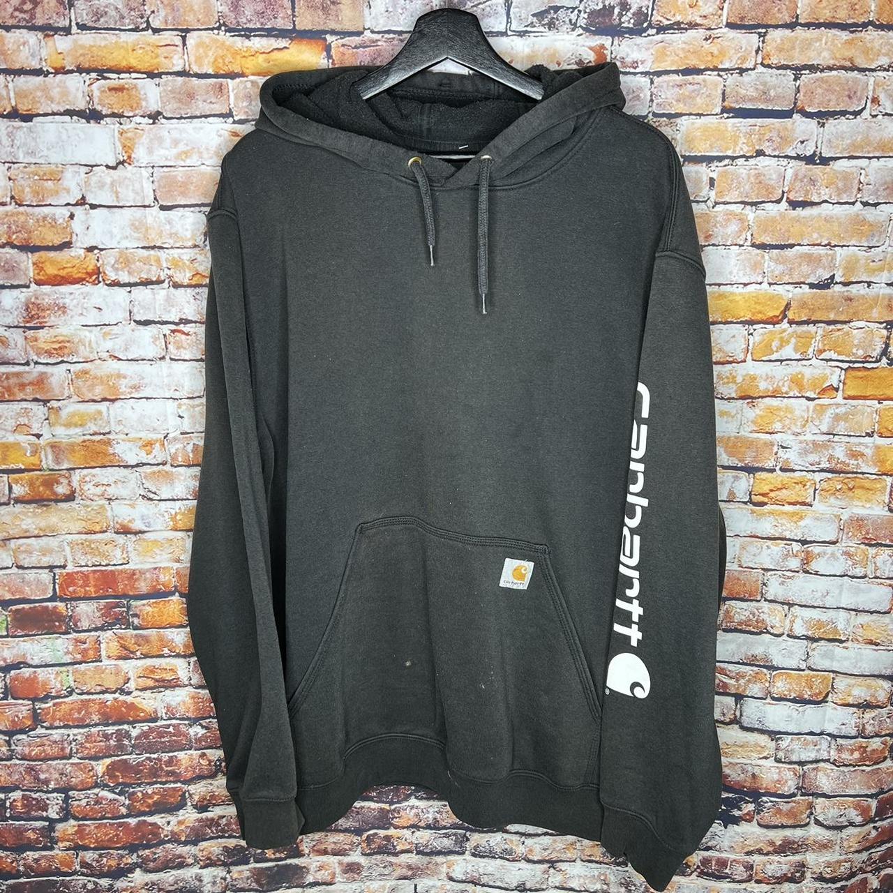 Carhartt Men's Black Sweatshirt Depop