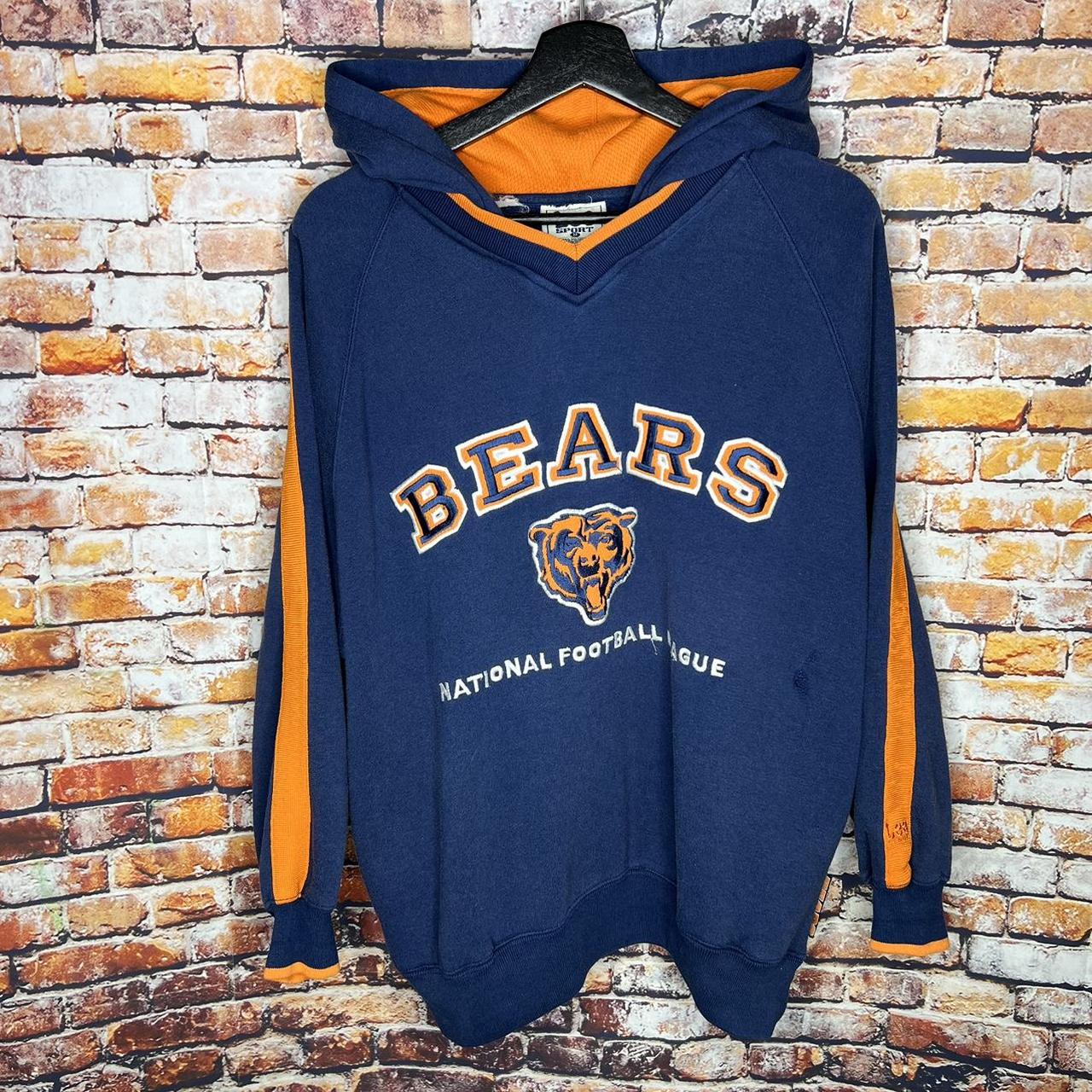 Vintage Chicago Football Bears Hoodie L - Depop