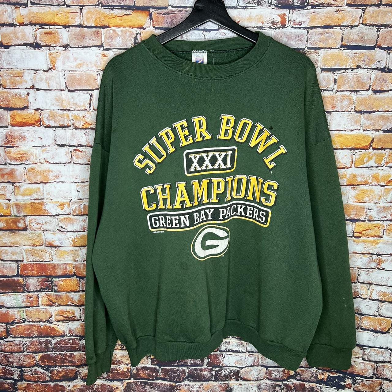 Vintage Green Bay Packers Sweatshirt Super Bowl Champions 