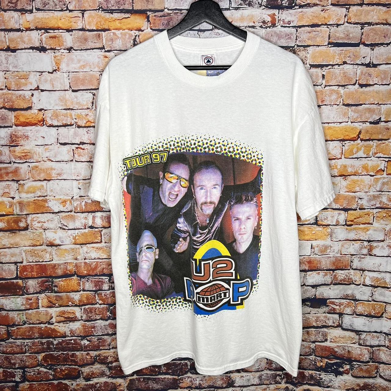 Vintage U2 Pop Mart 1997 Tour T Shirt 90s Size: XL... - Depop