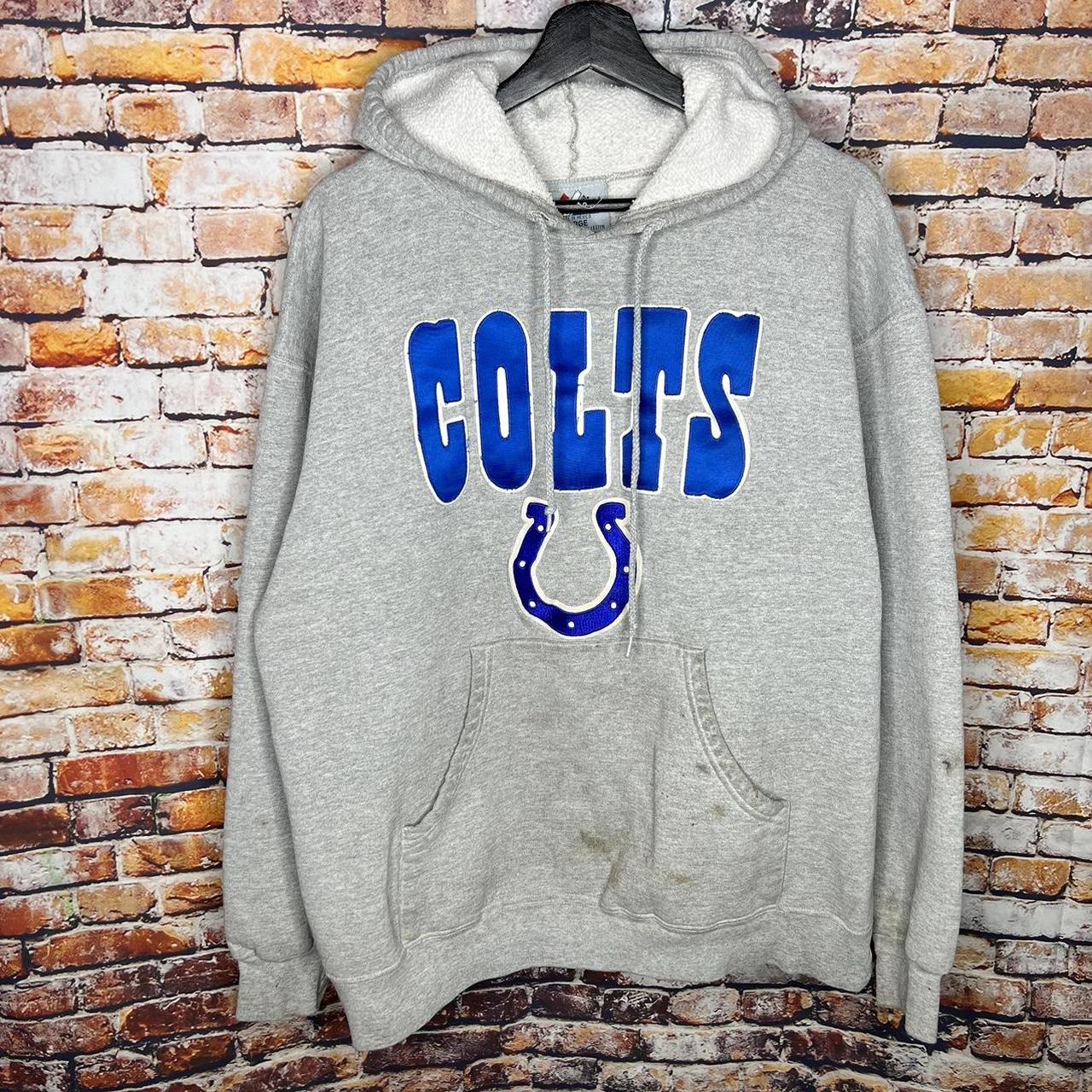 Vintage Indianapolis Colts Football Hooded - Depop