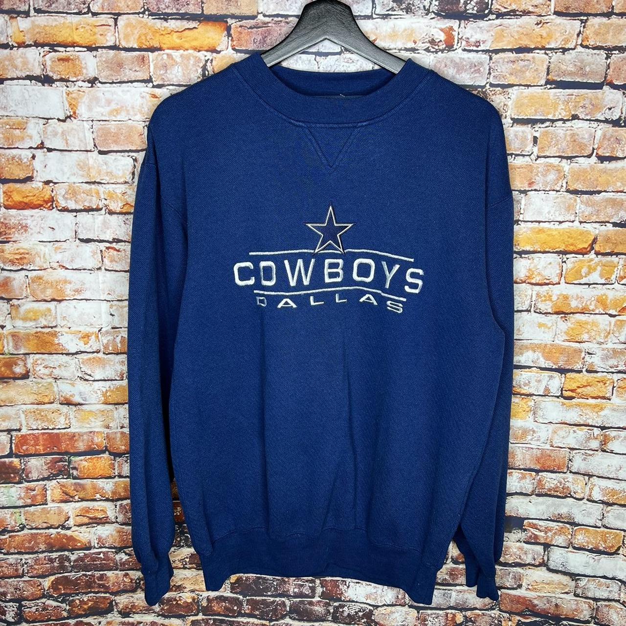 Vintage 90s Dallas cowboys logo 7 nfl crewneck - Depop