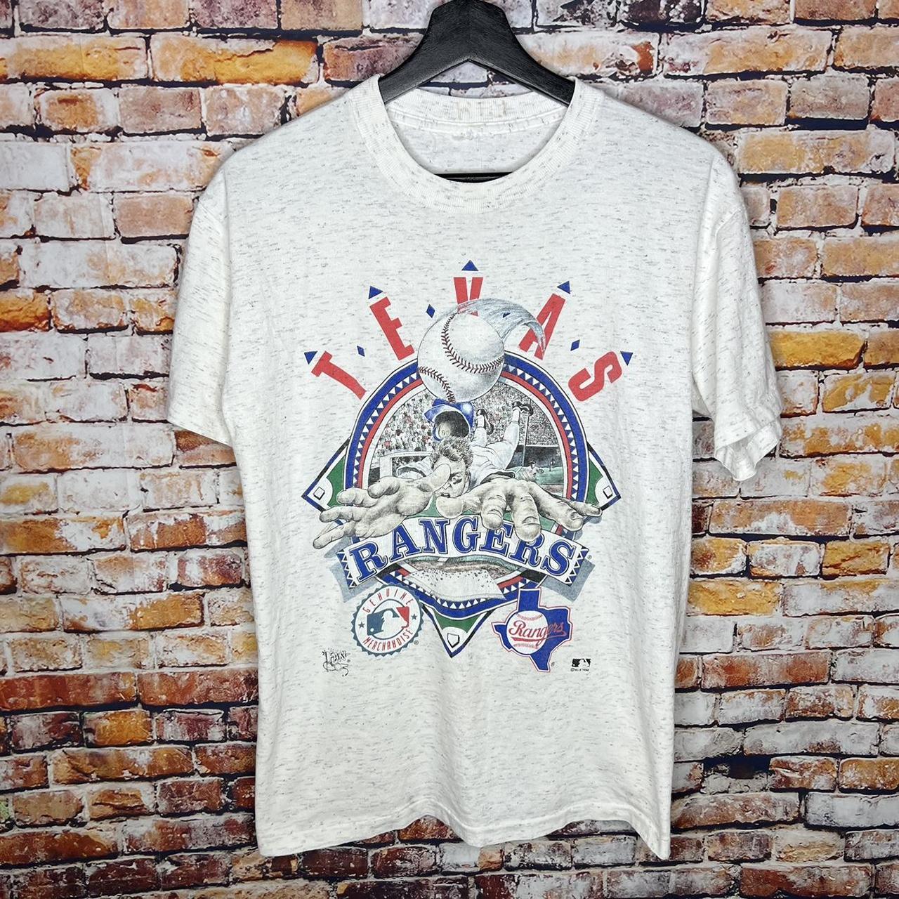 Vintage Texas Rangers Shirt Vintage grey Texas - Depop