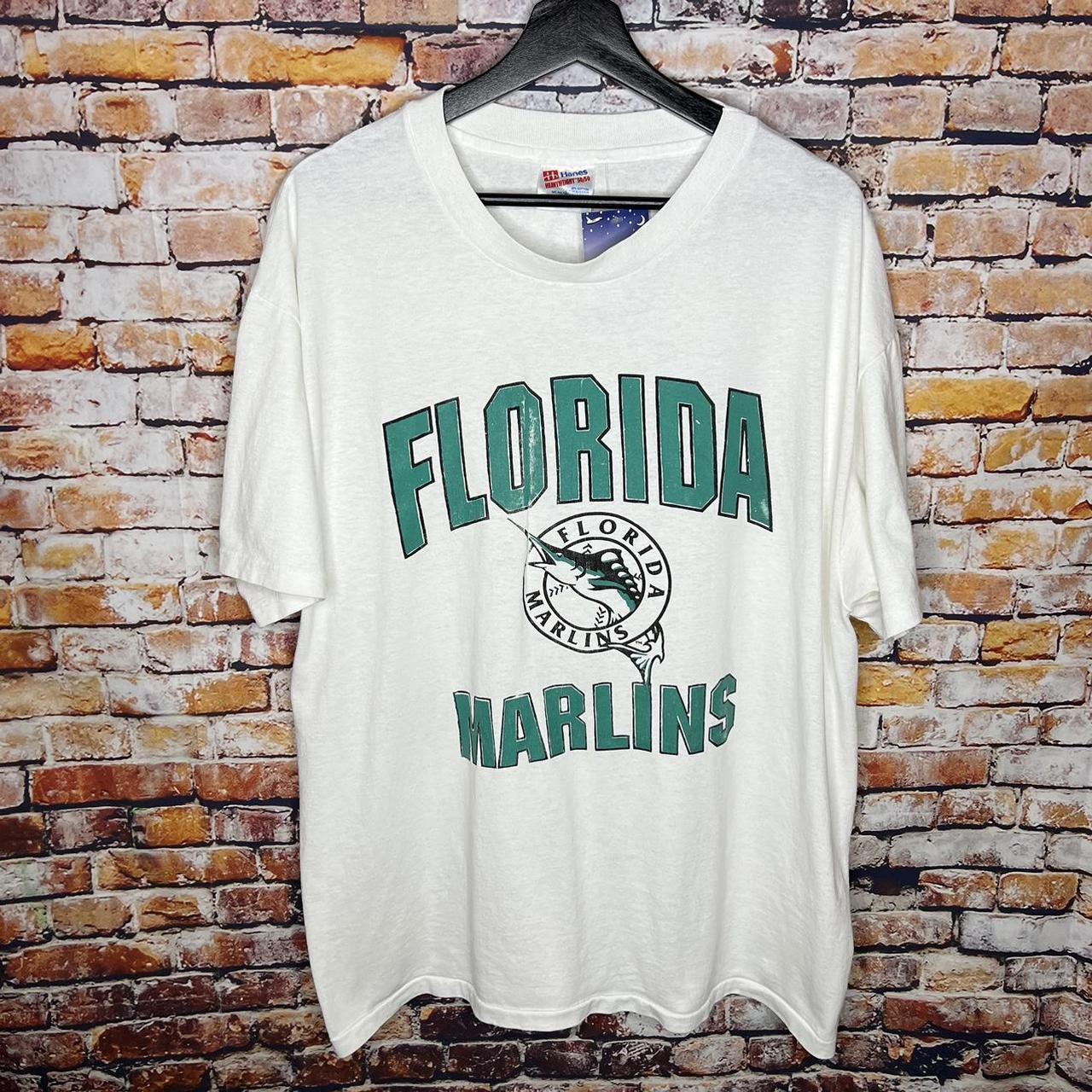 Vintage Florida Marlins All Over Print T-Shirt